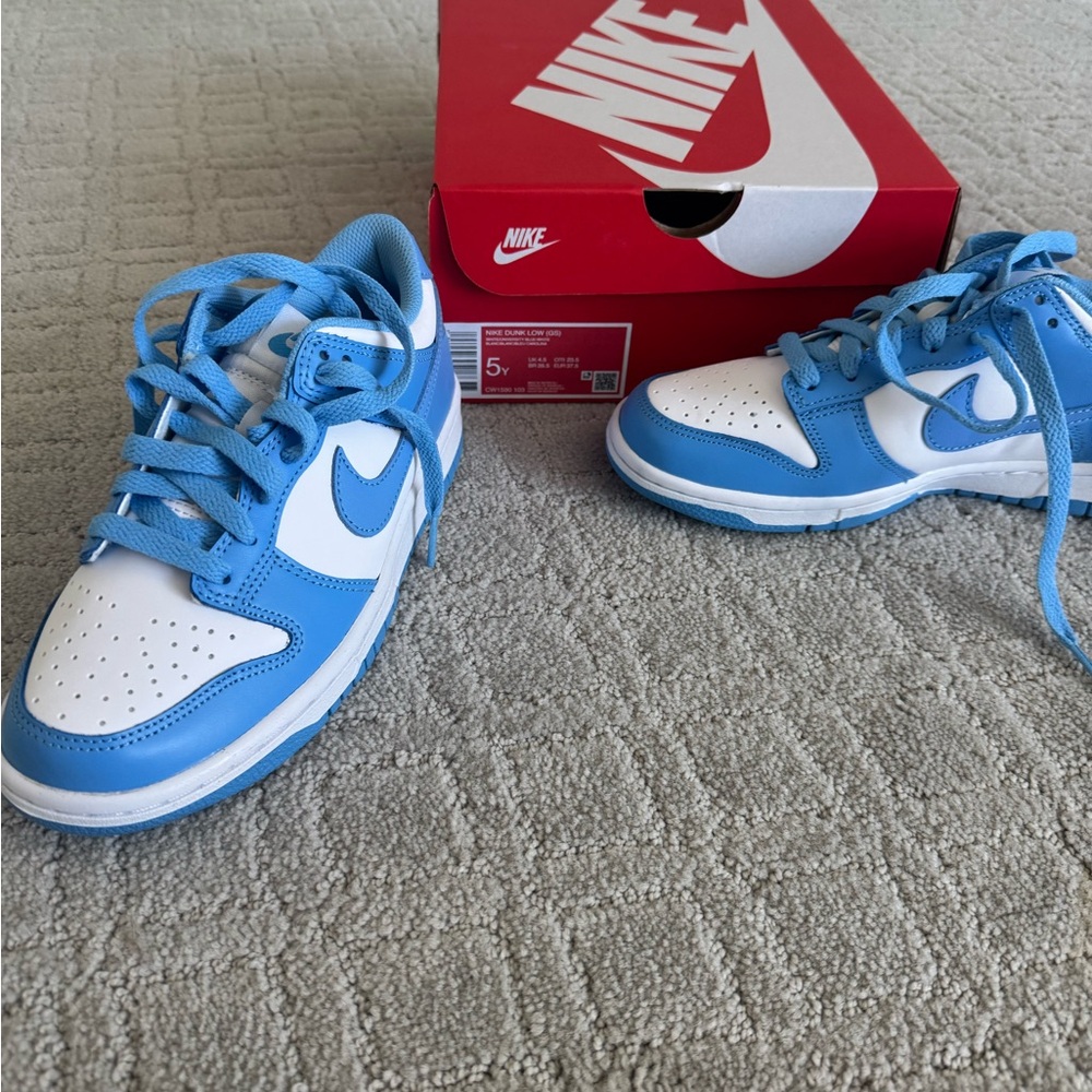 Nike Blue and White Sneakers